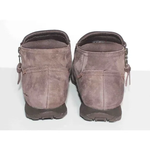 Skechers Bikers Zappiest Chocolate Brown Side Zip Ankle Boot Womens Sz 11 - Picture 5 of 7